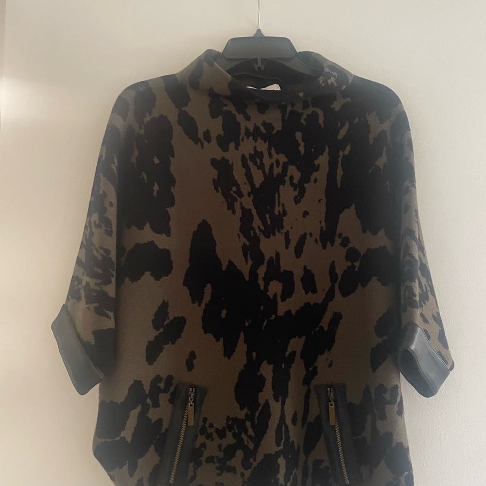 Joseph Ribkoff Black and Brown Tunic Top